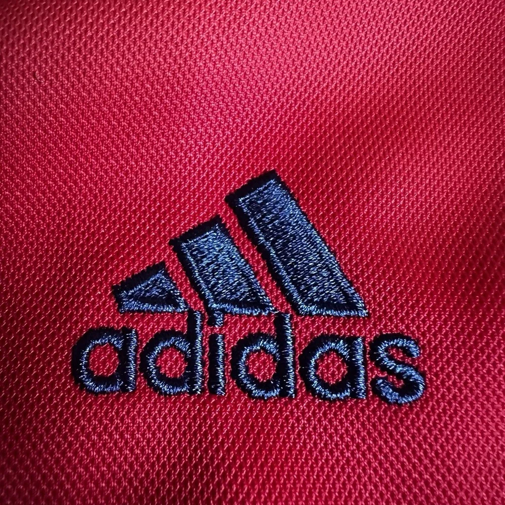 Adidas Spain National Team Jacket Mens XL Red Track Warm Up Soccer Futbol RFEF